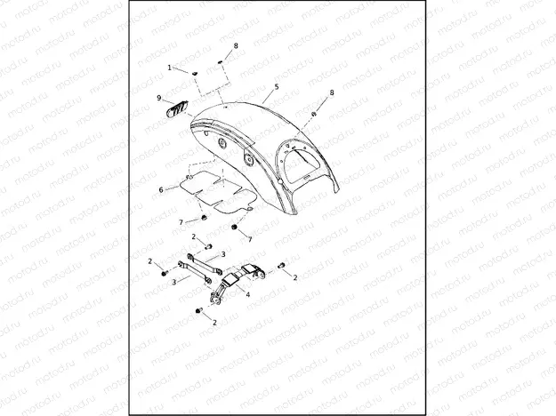 FENDER, REAR