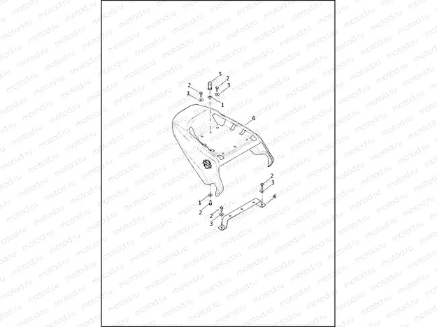 FENDER, REAR, XG750A