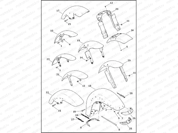 FENDERS, FRONT