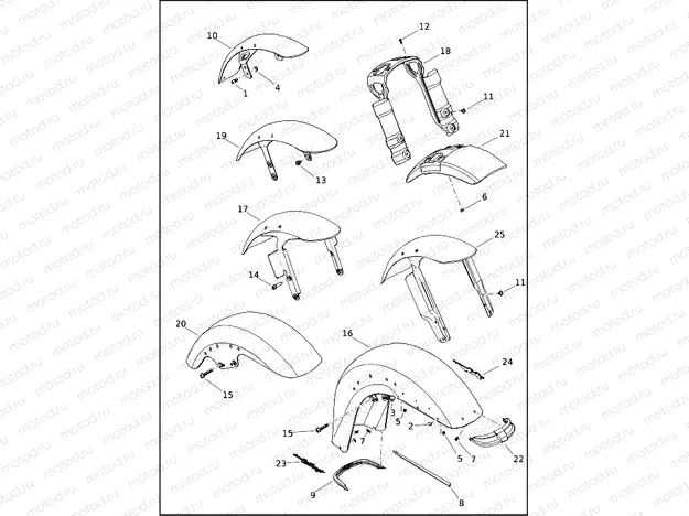 FENDERS, FRONT