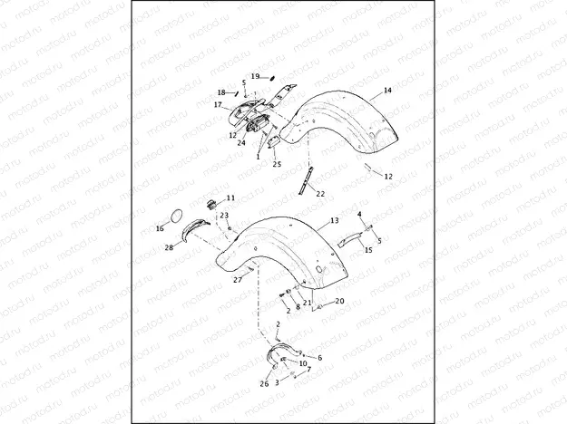 FENDERS, REAR (1 OF 2)