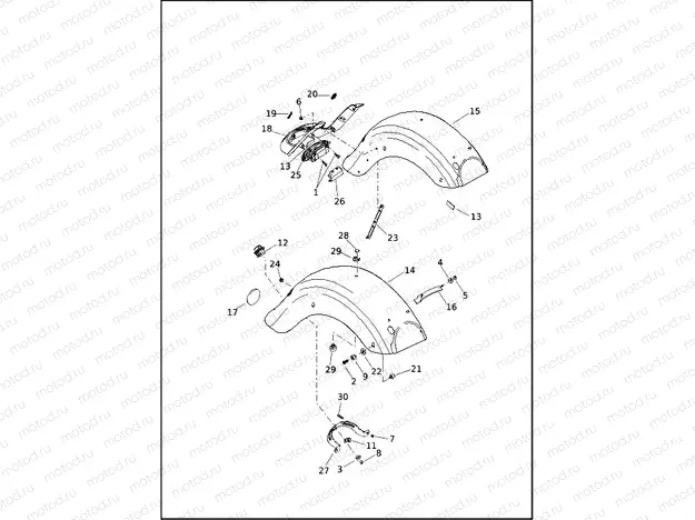 FENDERS, REAR (1 OF 2)