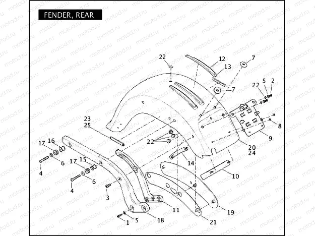 FENDERS, REAR