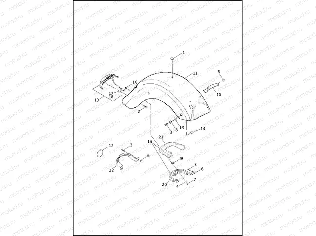 FENDERS, REAR