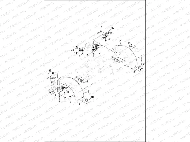 FENDERS, REAR - FLRT, FLTRT
