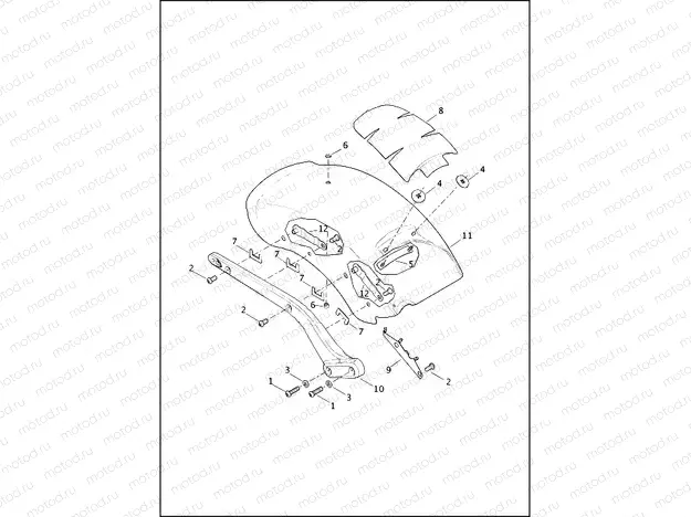 FENDERS & SUPPORTS, REAR - FXSB