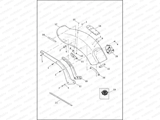 FENDERS & SUPPORTS, REAR - FXST