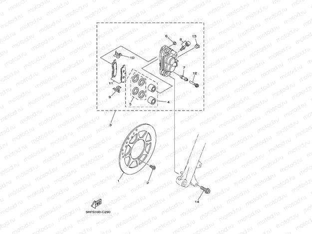 FIG. 29 FRONT BRAKE CALIPER