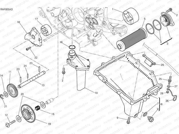 FILTERS AND OIL PUMP [MOD:1299;XST:JAP]