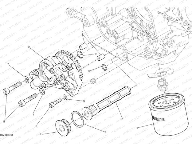 FILTERS AND OIL PUMP [MOD:M 797]