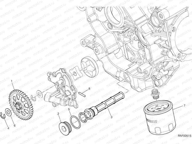 FILTERS AND OIL PUMP [MOD:M821STEA]