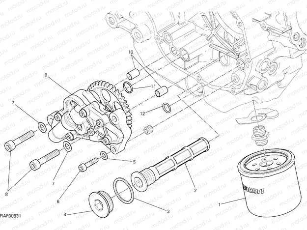 FILTERS AND OIL PUMP [MOD:SCR800C]