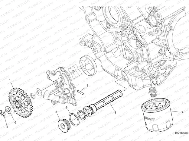 FILTERS AND OIL PUMP [MOD:SS 950]