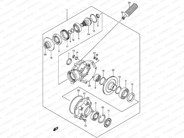 FINAL BEVEL GEAR (MODEL K4/K5/K6)