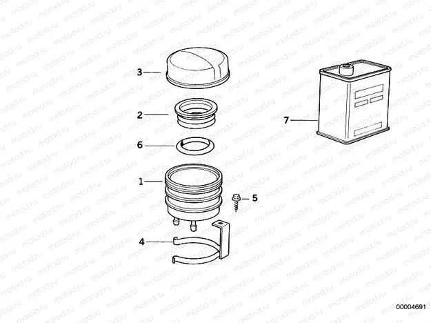 Fluid container rear