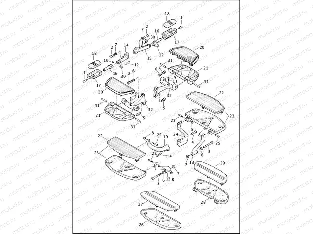 FOOTBOARDS & FOOTPEGS