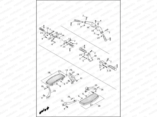 FOOTBOARDS & FOOTPEGS