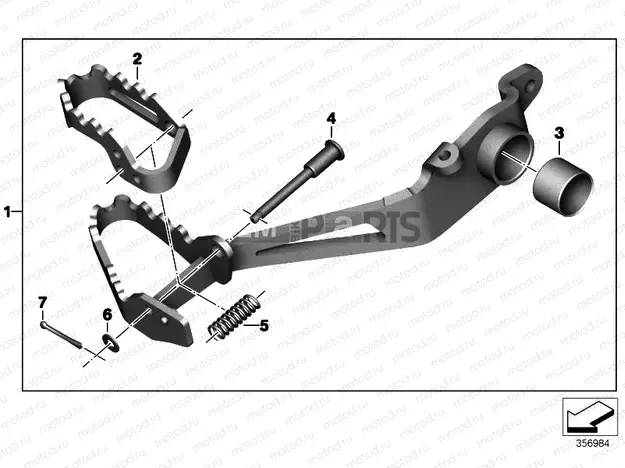 FOOTBRAKE LEVER, ADJUSTABLE