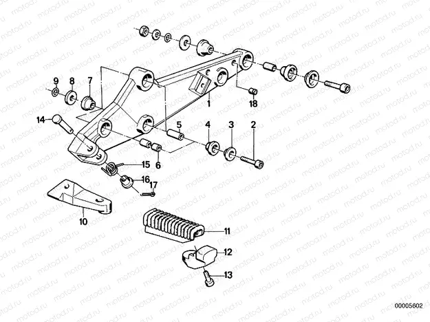 Footpeg plate/Front footpeg