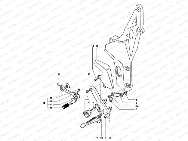 Footrest Assembly Left