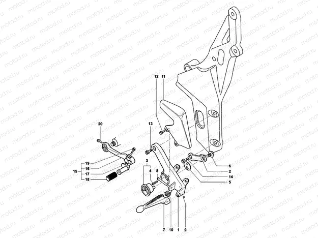 Footrest Assembly Left