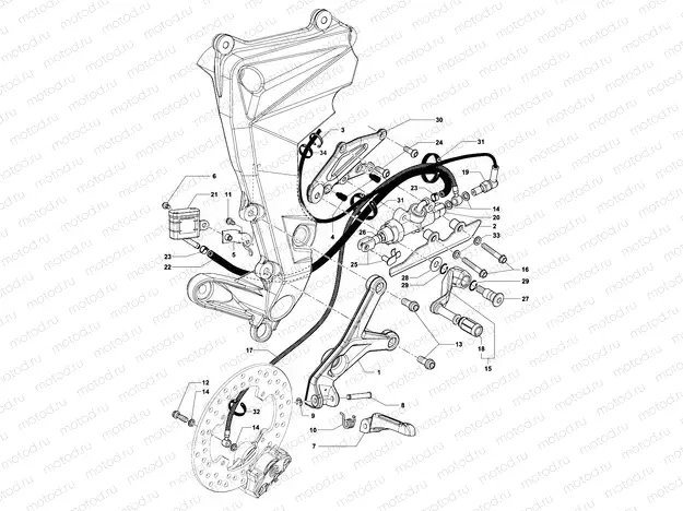 Footrest Assembly Right
