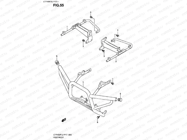 FOOTREST (LT-F400FZL2 P17)