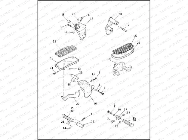 FOOTRESTS & FOOTBOARDS