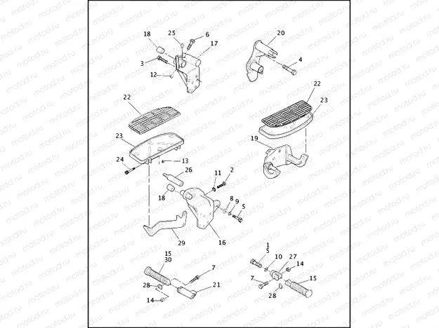 FOOTRESTS & FOOTBOARDS