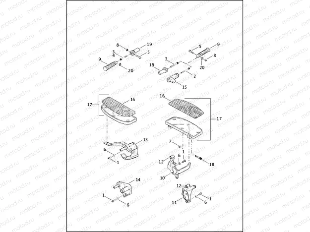 FOOTRESTS & FOOTBOARDS