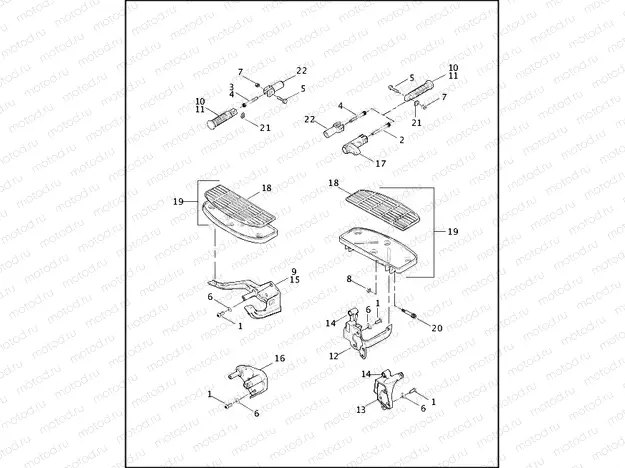 FOOTRESTS & FOOTBOARDS