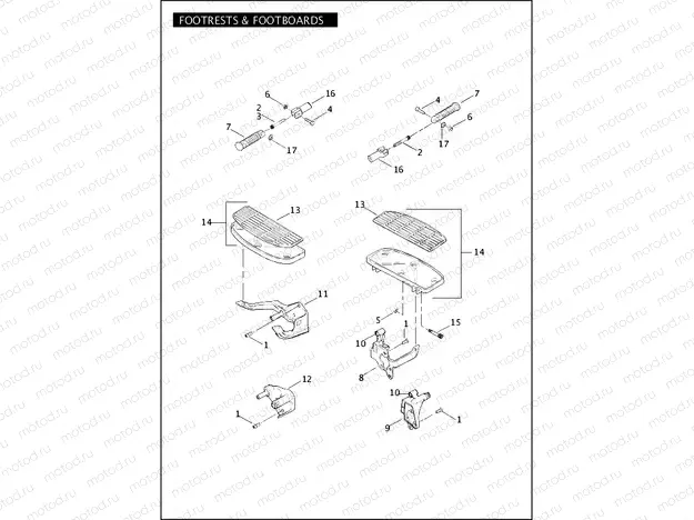 FOOTRESTS & FOOTBOARDS