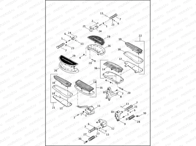 FOOTRESTS & FOOTBOARDS