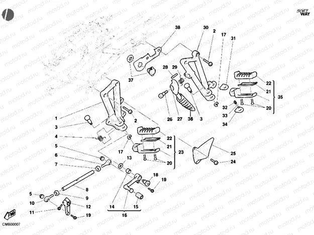 FOOTRESTS, LEFT » UNCLASSIFIED