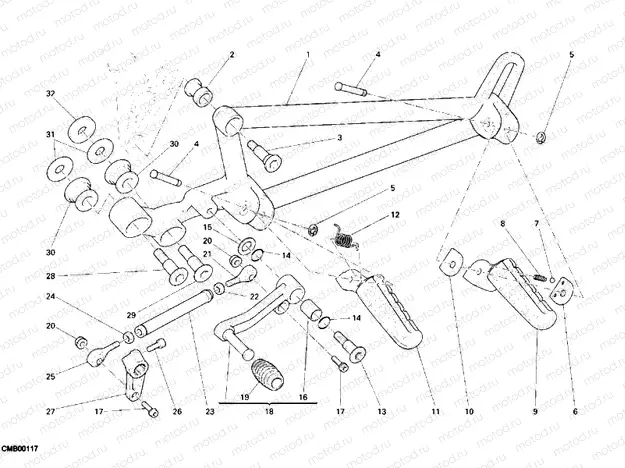 FOOTRESTS, LEFT » UNCLASSIFIED