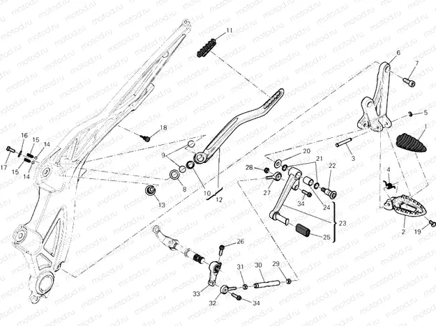 FOOTRESTS, LEFT » UNCLASSIFIED