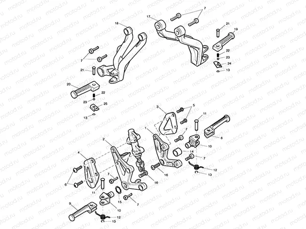 Footrests & Mountings 186150