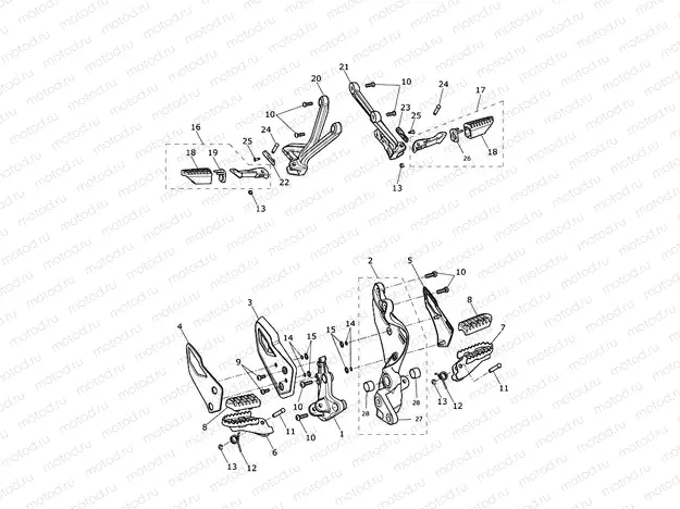 Footrests & Mountings