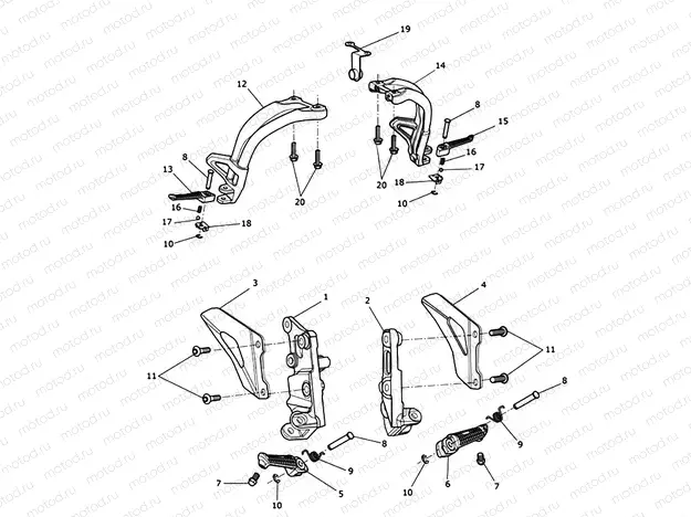 Footrests & Mountings
