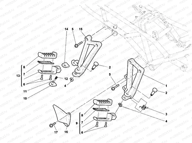 FOOTRESTS, RIGHT » UNCLASSIFIED