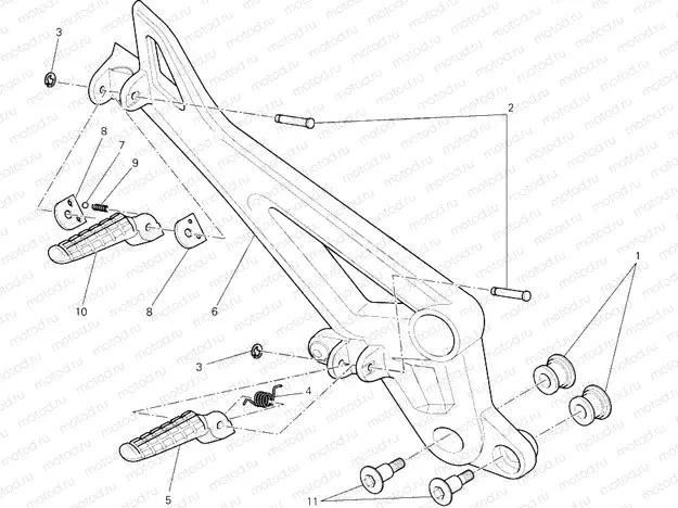 FOOTRESTS, RIGHT » UNCLASSIFIED