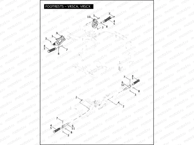 FOOTRESTS - VRSCA, VRSCX