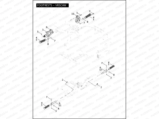 FOOTRESTS - VRSCAW