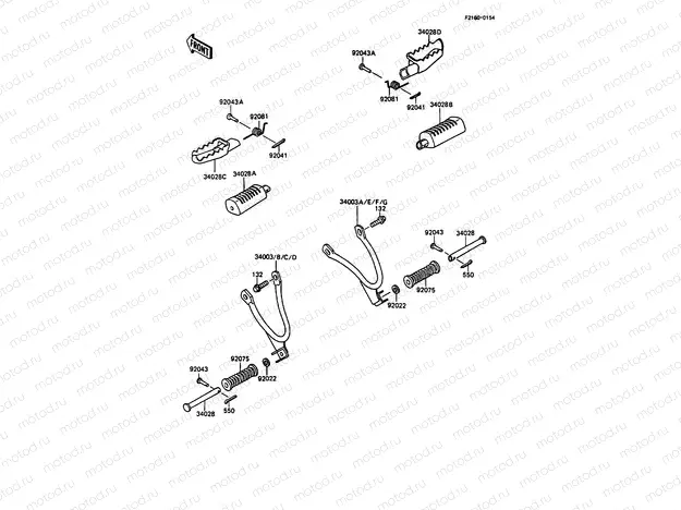 Footrests(MX125A-004359-)
