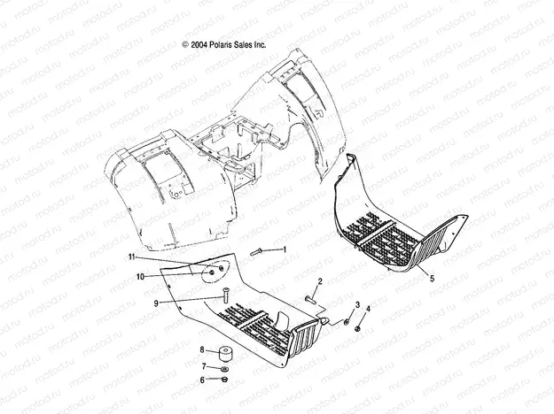 FOOTWELLS - A04JD50AA/AB/CA (4995189518A08) | FOOTWELLS - A04JD50AA/AB/CA (4995189518A08)