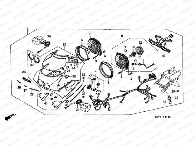 FOP-1 HEADLIGHT KIT
