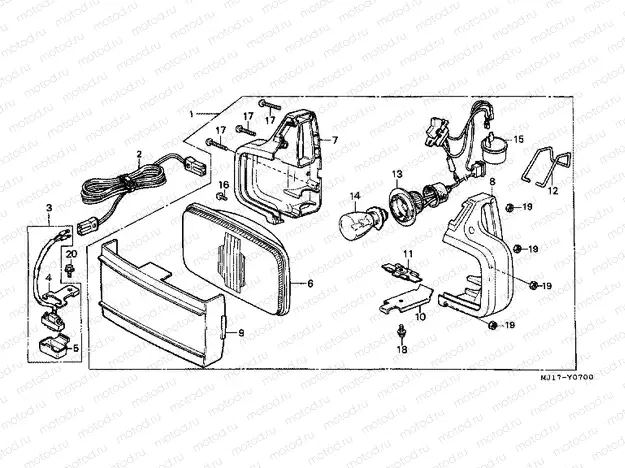 FOP-7 WORK LAMP