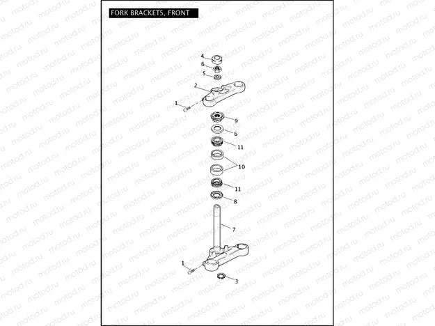FORK BRACKETS, FRONT
