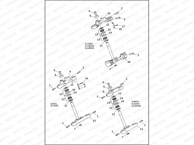 FORK BRACKETS, FRONT
