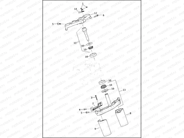 FORK BRACKETS, FRONT